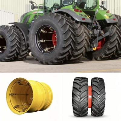  Tractor dual-wheel clamp